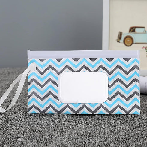 4 Pack Reusable Wipes Pouch Portable Wipes Dispenser Refillable Wipes Container Lightweight Travel Wipes Case Baby Wipes Holder for Diaper Bag...