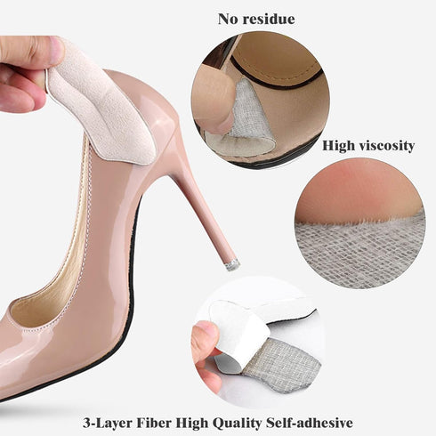 Heel Grips Liner,Heel Protectors for Shoes,Heel Cushions for Heel Pain Relief,Heel Pads for Shoes That are Too Big,Heel Lnserts for Womens, Mens (...