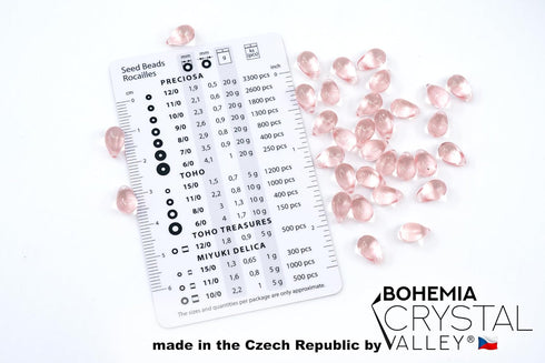 Teardrop Glass Beads for Jewelry Making Set - 120+ Bead Kit of 6x9mm Pendant Drop Beads in 4 Gentle Distinct Colors: Pink, Opal Turquoise, Amber, ...
