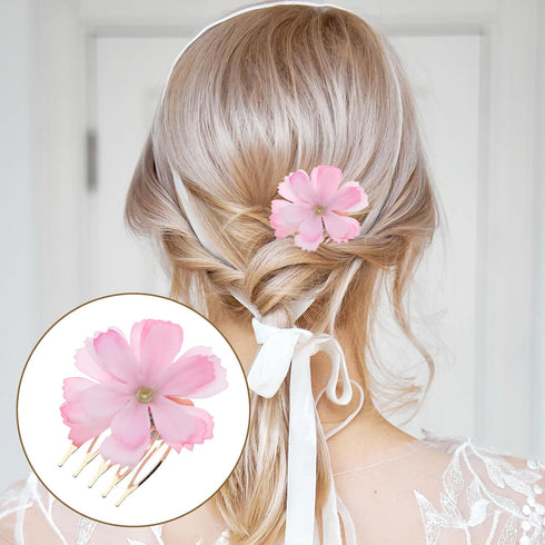 20PCS Small Hair Side Combs French Teeth Hair Combs for Women 5 Teeth Tiny Hair Clip Combs Silver and Gold Plain Blank Crafting DIY Slide Combs Br...