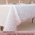 2 Pack Rose Gold Table Cloths for Parties Disposable Plastic Tablecloth for Birthday, Baby Shower Party Table Cover for Rectangle Tables 54 x 108 ...