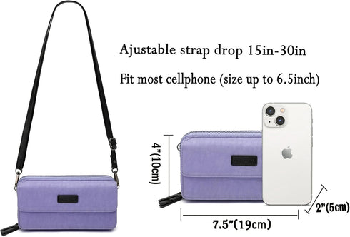 Small Crossbody Bags Phone Wallet Purse With Wristlet...
