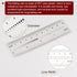 Film Flexible Ruler 4 Inch 0.5mm Scale PET Plastic Folding Straight Ruler Calibration Soft Ruler Measuring Tool for Factory, Transparent...