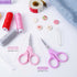 3.5" Sharp Small Craft Scissors all Purpose, Precision Straight and Curved Fine Tips for Thread Yarn Fabric Cutting, Mini Scissors with Protective...