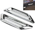 TuTuYa Car Side Mesh Vent, Universal Car Air Flow Chrome Fender Side Vent Decor Sticker Accessories,1 Pair...