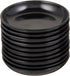 Happy Sales HS305AB10 Melamine Sauce Dishes (Set of 10), Black...