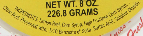 Paradise Diced Lemon Peel, 8 Ounce (Pack of 1)...
