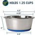 OurPets DuraPet Stainless Steel Dog Bowls, Dog Food Bowls & Dog Water Bowls (Up To 1.25 cups Great for Small Breeds)...