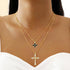 40 Pieces Alloy Rhinestone Infinity Symbol Small Cross Charms Baroque Crucifix Crystal Pendants Beads for DIY Bracelet Necklace Earring Jewelry Ma...