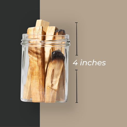 Ancient VEDA Peruvian Palo Santo Sticks 12 Pack with Smudge Guide – High Resin Content, Sweet Scent Holy Wood for Smudging, Meditation, Energy Cle...