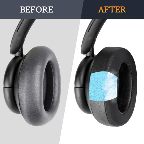 SOULWIT Cooling Gel Earpads Replacement for Anker Soundcore Life Q30/Q35 Headphones, Ear Pads Cushions with Ice Silk Fabric, High-Density Noise Is...