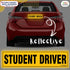 TOTOMO Student Driver Magnet for Car - Large 12"x3" Magnetic Reflective Vehicle Safety Sign for New Rookie Learner Drivers Removable Bumper Sticke...