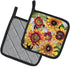 Caroline's Treasures 8766PTHD Sunflowers Pair of Pot Holders Kitchen Heat Resistant Pot Holders Sets Oven Hot Pads for Cooking Baking BBQ, 7 1/2 x...