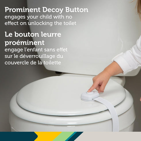 Safety 1st OutSmart Toilet Lock, White, 1 Count (Pack of 1)...