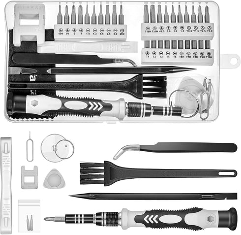 Vastar 42 in 1 Precision Screwdriver Set, S2 Electronics Tool Kit with T5 T6 T7 T8 T9, Triwing Y00, Star P5 etc, Mini Repair Kit for Computer, Pho...
