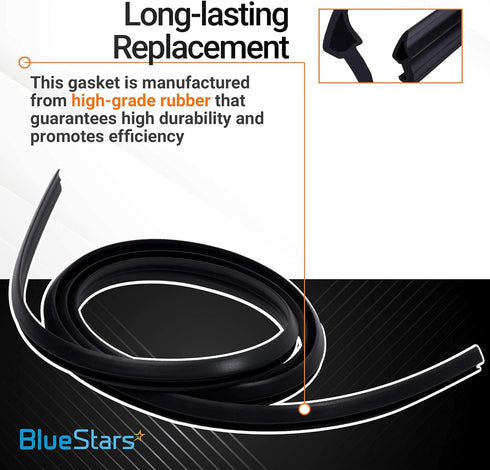 Ultra Durable W10300924 W11177741 Dishwasher Gasket Replacement Part by BlueStars - Exact Fit for Whirlpool KitchenAid Kenmore Dishwashers - Replaces W10300924V W10300924VP PS11722167