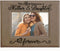 KATE POSH The Love Between a Mother & Daughter is Forever Engraved Leather Picture Frame, Mother of The Bride, First Mother's Day, Mommy & Me (5x7...