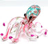 Octopus Miniature Figurines Animals Hand Blown Color Glass Art Collectible Gift Decorate 3.5" (Pink Green)...