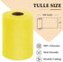 Yellow Tulle Fabric Roll 6 Inch by 100 Yards (300 feet) Sheer Netting Spool for Christmas Tutu Skirt Gift Wrapping Wedding Baby Shower Party Decor...