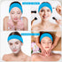 30 Pieces Disposable Spa Facial Headbands, Stretch Non-Woven Skincare Headband, Soft Skincare Hair Band with Adjustable Magic Tape for Women Girls...