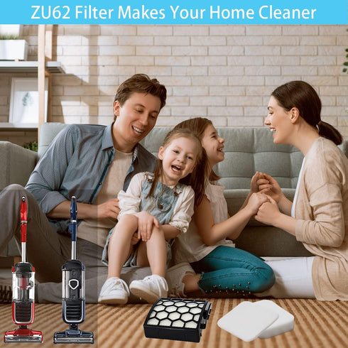 for Shark ZU62 ZU60 Navigator Zero-M Self-Cleaning Brushroll Pet Pro Upright Vacuum Replacement Filter Compare ZU62C NV150 NV151 NV251 NV255 Part ...