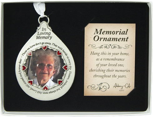 Cathedral Art Memorial Photo Frame Ornament - In Loving Memory, Memorial Christmas Ornaments, 1 1/2-Inch Photo, by Abbey & CA Gift...