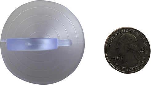 GiftWrap Etc. Clear Plastic Suction Cups with Loops - 4.5 cm (1.75 in) Wide, Set of 10...