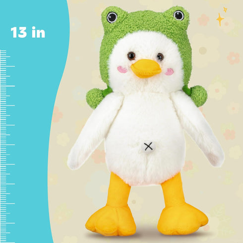 IKASA Duck Stuffed Animals Plush Toys,13" Cute Plushie Soft Small Fluffly Cuddly Toy, Gifts for Family Kids Girls Boys...