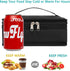 FlowFly Small Insulated Lunch box Portable Soft Bag Mini Cooler Thermal Meal Tote Kit with Handle for Work & School, Black...