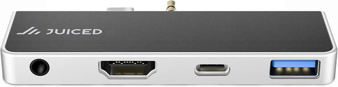 QuickHUB - Surface Go Adapter - 2X USB 3.0 | 4K HDMI | USB-C | AUX - Designed for Surface GO | Surface GO 2...