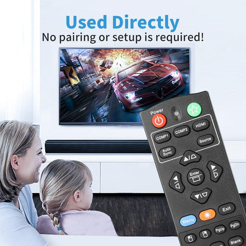 RCP01061 Remote Control Compatible with ViewSonic DLP Projector PJD5153 PJD5154 PJD5254 PJD5151 PJD5155 PJD5250 VS15872 VS15871 VS15873 VS14115 Re...