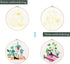Santune 4pcs Embroidery Kit with Cat and Plant Patterns, Instructions for Beginners Cross Stitch Kits for Adults,2 Embroidery Hoops,Color Threads ...