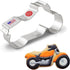 Motorcycle Cookie Cutter 5" Made in USA by Ann Clark...