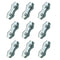 M5 Poly Rope Connectors, Wires Splicer Galvanized Steel Connectors for Electric Fences Wires (10)...