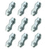 M5 Poly Rope Connectors, Wires Splicer Galvanized Steel Connectors for Electric Fences Wires (10)...
