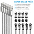 Terasako Magnetic Charging Cable 5-Pack (3/3/6/6/10FT), 540° Rotating Magnetic Phone Charger Cable with LED Light, 90° Angle Connector, Nylon-Brai...