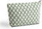 Cosmetic Bag Cute Makeup Bag Y2k Accessories Aesthetic Make Up Bag Y2k Purse Checkered Makeup Bag Cosmetic Bag for Women (Green and white)...
