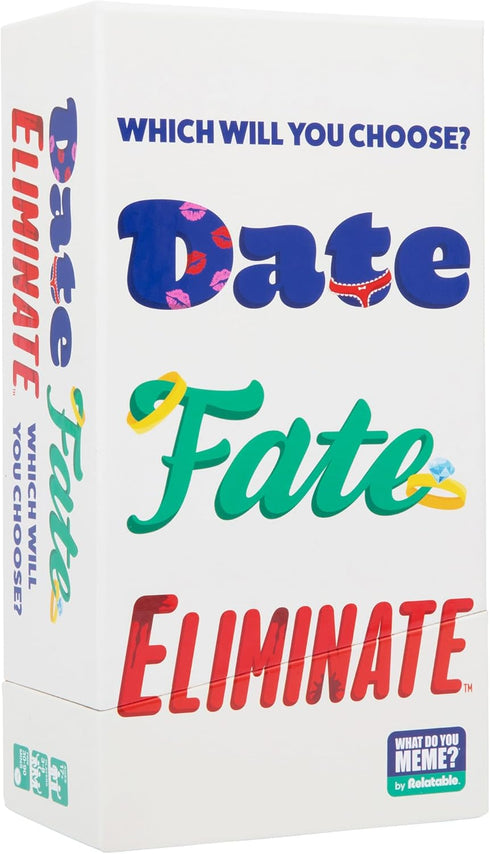 WHAT DO YOU MEME? Date Fate Eliminate — The Card Game That Tests Your Taste...