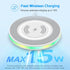 Fast Wireless Charger with Wall Charger Block for iPhone 15/15 Plus/15 Pro Max/14/13/SE 12/11, 15W Cordless Android Phone Charging Pad for Samsung...