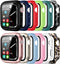 Pocoukate Screen Protector Compatible with 41mm Apple Watch Series 7, 8, 9 - 12 Pack Tempered Glass, Full Scratch-Resistant Protective Cover Bumpe...