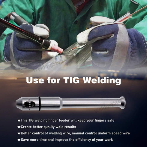 TIG Pen Finger Feeder Welding Rod Holder 1.0-3.2mm (1/32''-1/8'') Welding Wire Pencil Filler TIG-Pen Welding Feed Stick Holder Weld Filler Metal T...