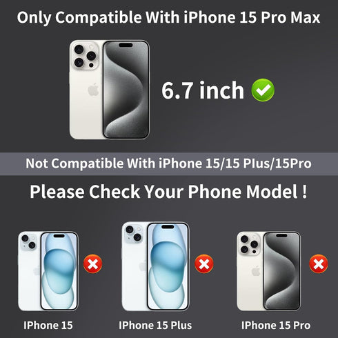 2 Pack Privacy Screen Protector for iPhone 15 Pro Max Gradient Soft Film for iPhone 15 ProMax Anti-Spy, Anti-Blue Light, Eye Protection, Anti-Fing...
