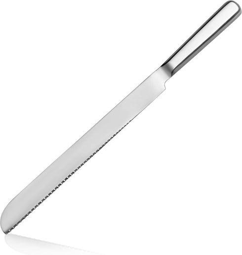 New Star Foodservice 52008 Hollow Handle Bread Knife, 14", Silver...