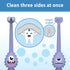 Dr. Brown's ToothScrubber Toothbrush, Three-Sided Toddler Training Toothbrush for Ages 1-4 Years with Suction Cup Base and Color Changing Bristles...