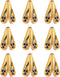 Pandahall 10Pcs Alloy Enamel 4-Petal Flower Bead Caps 18x12mm Golden Floral Loose Spacers Cone Beads Caps for Jewelry Making, Hole: 1.5mm...