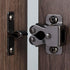 4 PCS Cabinet Latch Double Roller Catch Hardware for Cupboard Closet Kitchen Cabinet Door Latches and Catches, Black Nickel...