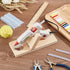 OLYCRAFT Wooden Hot Glue Gun Holder with 50Pcs Hot Melt Resin Glue Sticks Wood Hot Melt Glue Gun Stand Hot Melt Glue Gun Wooden Base with Glue Sti...