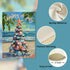 Decorative Garden Flag, Christmas Tropical Xmas Tree Beach Coastal Starfish Shell Yard Outside Decorations, Hawaii Nautical July Summer Holiday Ou...