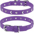 Leather Dog Collar for Puppy Small Medium Dogs, Adjustable Star Moon Rivet Studded Pet Collars with Rust-Proof Metal Buckle and Charms, XS S Dog C...