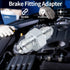Brake Fitting Adapter, 3AN Male To 3/8?24 Inverted Flare Adapter Fitting Metal HAF01 for 3/16in Brake Line...